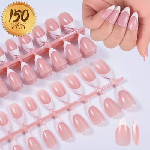 100PCS Short Square False Toenail Tips Full Cover White Artificial