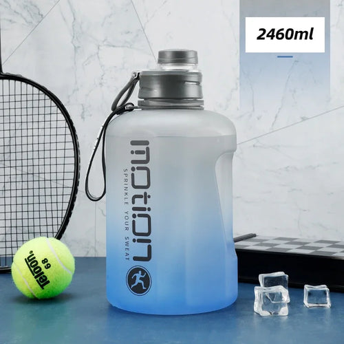 2 Liter Sports Water Bottle With Straw Large Capacity Fitness With