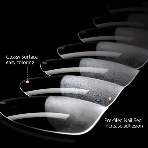 120Pcs Full Cover Press On Nail Tips Stiletto Almond Square Coffin