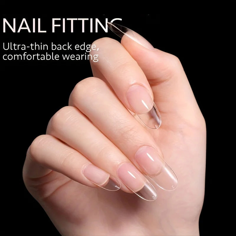 120Pcs Full Cover Press On Nail Tips Stiletto Almond Square Coffin