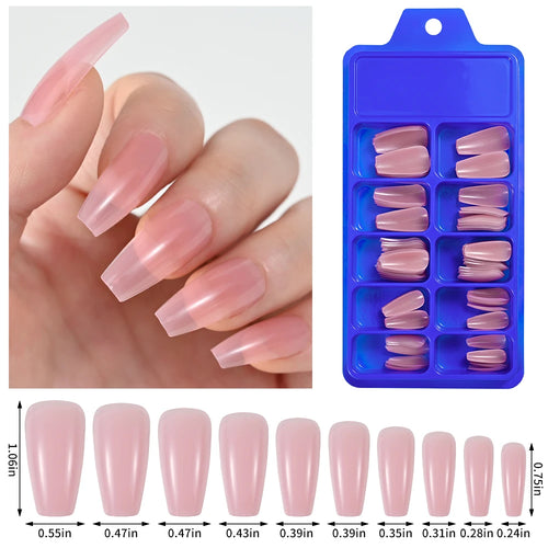 100PCS Short Square False Toenail Tips Full Cover White Artificial