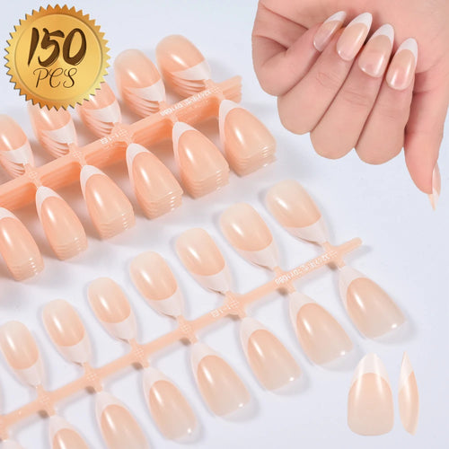 100PCS Short Square False Toenail Tips Full Cover White Artificial
