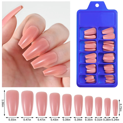 100PCS Short Square False Toenail Tips Full Cover White Artificial