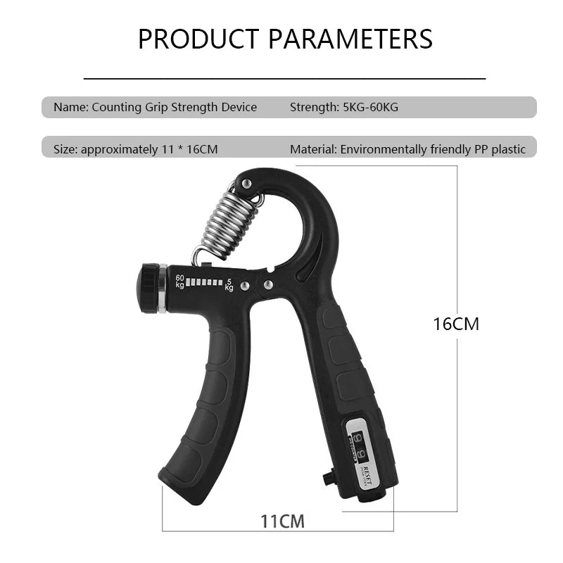 Grip Strength Trainer Forearm Strengthener Hand Squeezer Adjustable