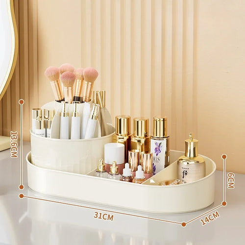 Rotating Cosmetic Storage Box Large Capacity Drawer Organizer Jewelry