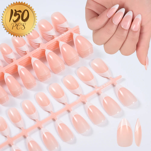 100PCS Short Square False Toenail Tips Full Cover White Artificial